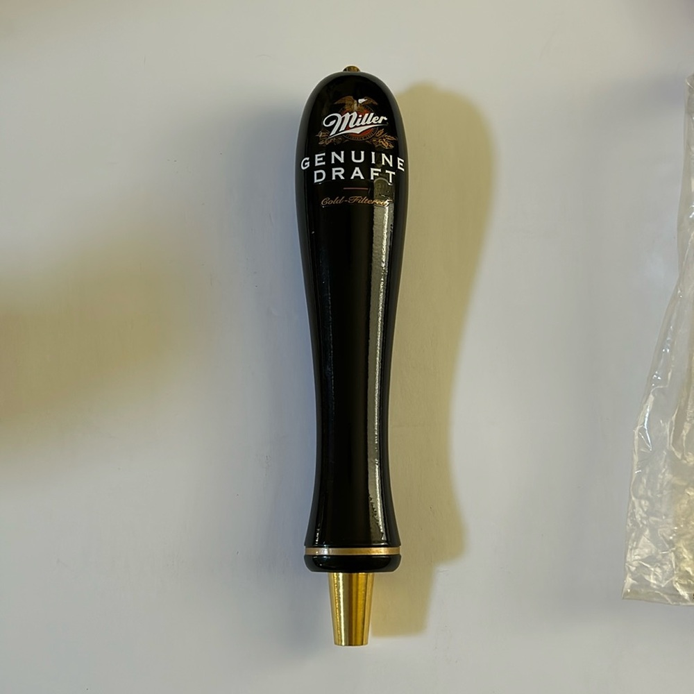 Miller Genuine Draft tap handle